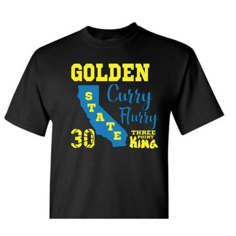 Curry Flurry T-Shirt Basketball 3 Point King Golden State
